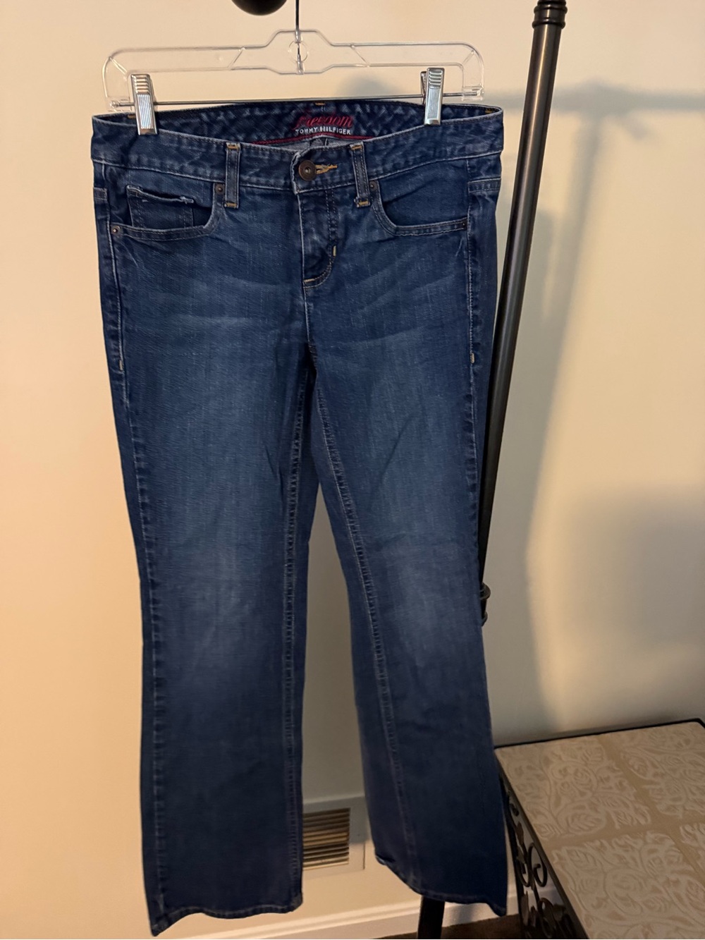 Tommy Hilfiger Women's Medium Blue Bootcut Midrise Jeans